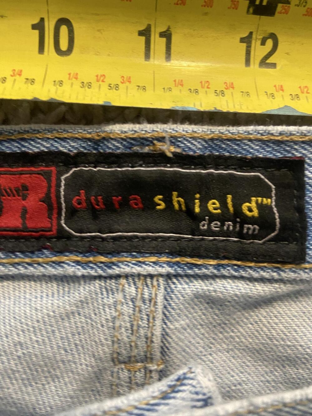 DuraShield Denim Jeans Mens 34x32 Blue Light Wash Relaxed Straight Carpenter - Picture 7 of 8